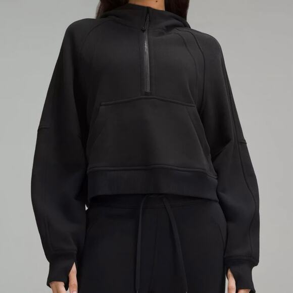 Lululemon Scuba Oversized Funnel Neck Half Zip  Black XS/S Pullover - Picture 2 of 6